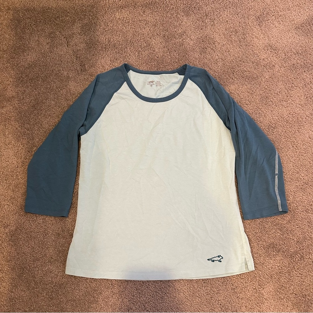 Horny Toad Raglan Colorblock Tee T Shirt 3/4 Sleeve